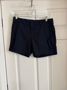 Banana Republic Navy Eyelet Shorts